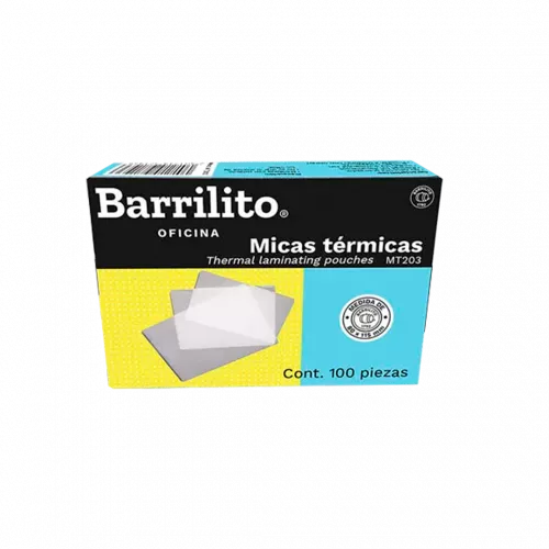 Micas Térmicas Barrilito 80x115mm Caja C/100 Pzas (200 micras)