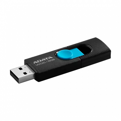 USB FLASH ADATA16GB NEGRO/AZUL RETRACTIL