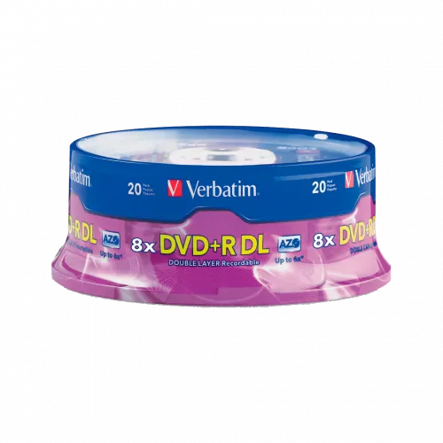 DVD+R VERBATIM 8.5GB DOUBLELAYER P/20