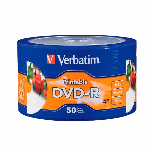 DVD-R VERBATIM 4.7GB 16X BLANCO C/50